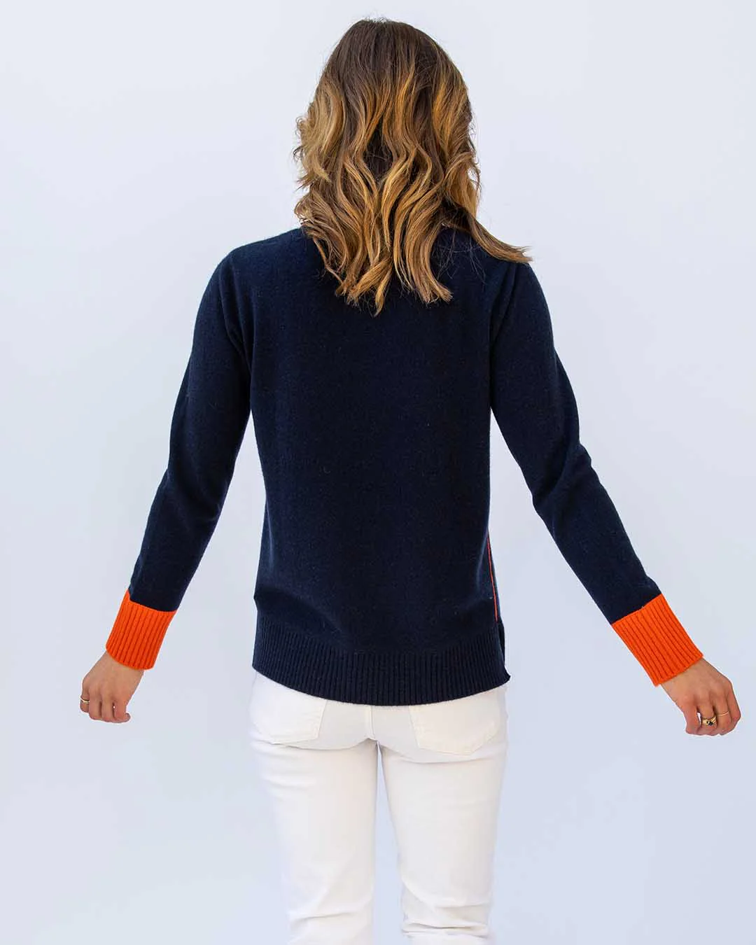 Cashmere Contrast Crew - Image 10