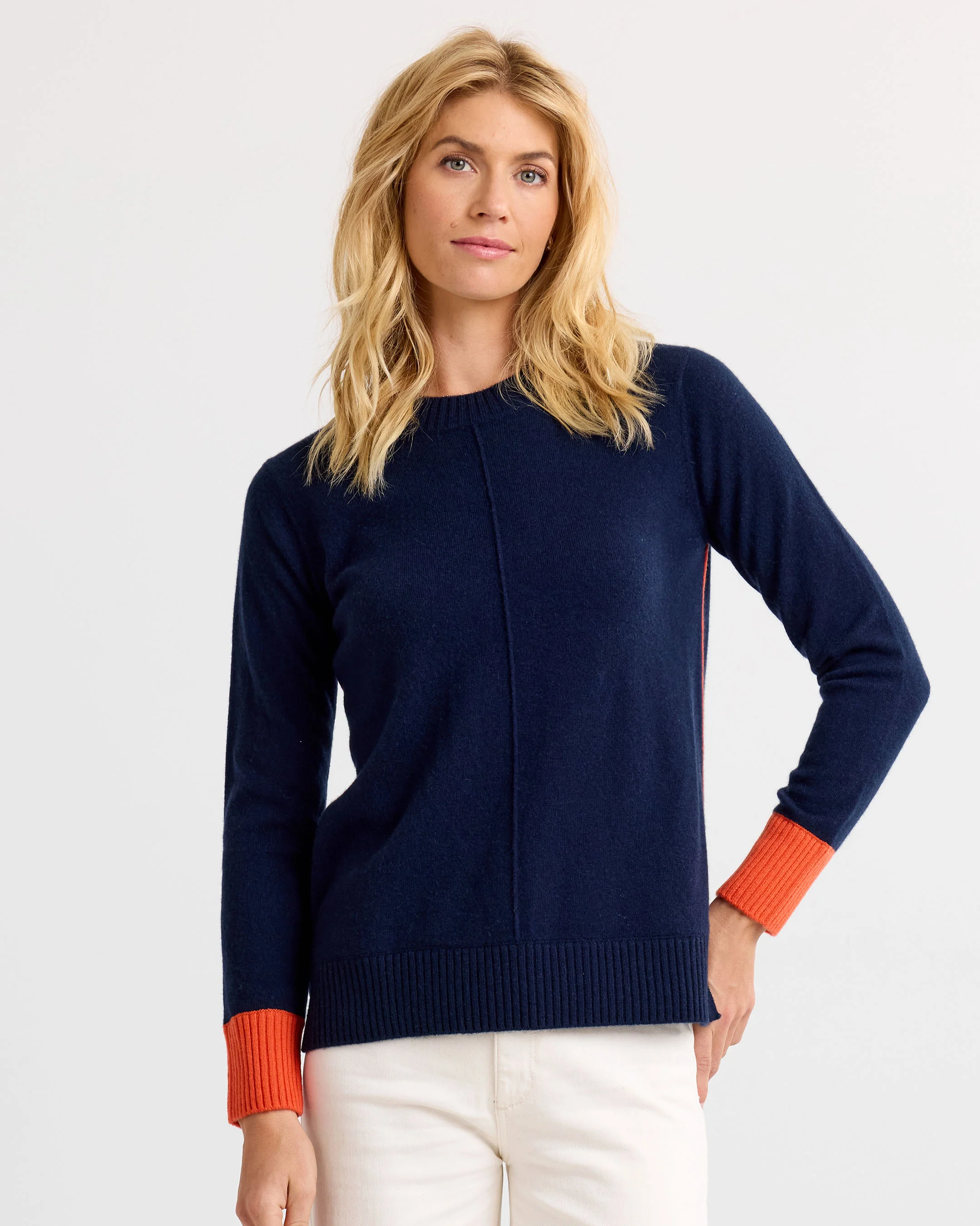 Cashmere Contrast Crew - Image 5