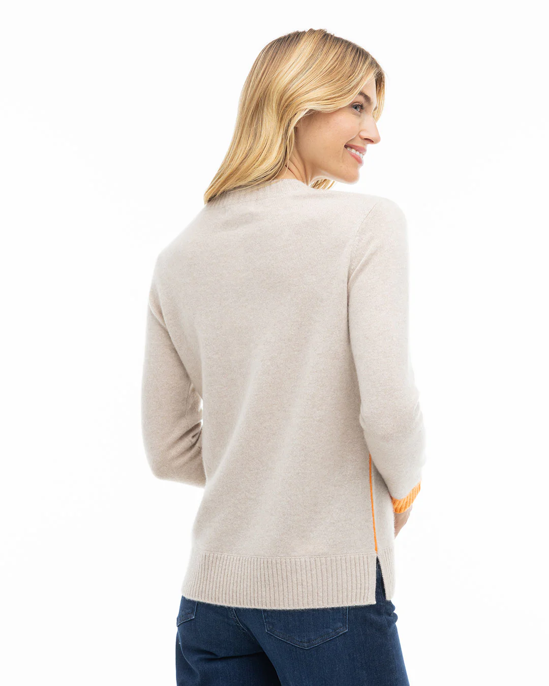 Cashmere Contrast Crew - Image 5