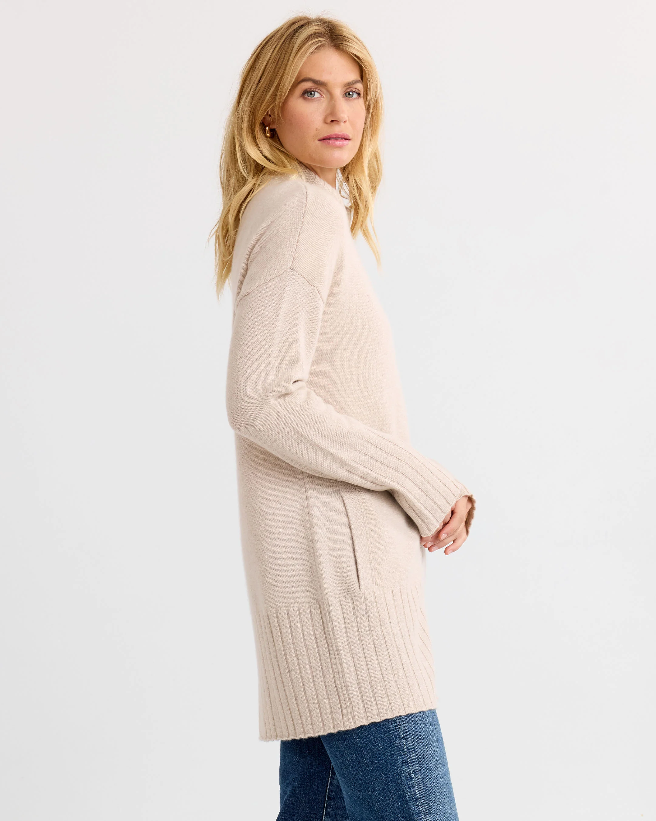 Cashmere Zip Up Cardigan - Image 6