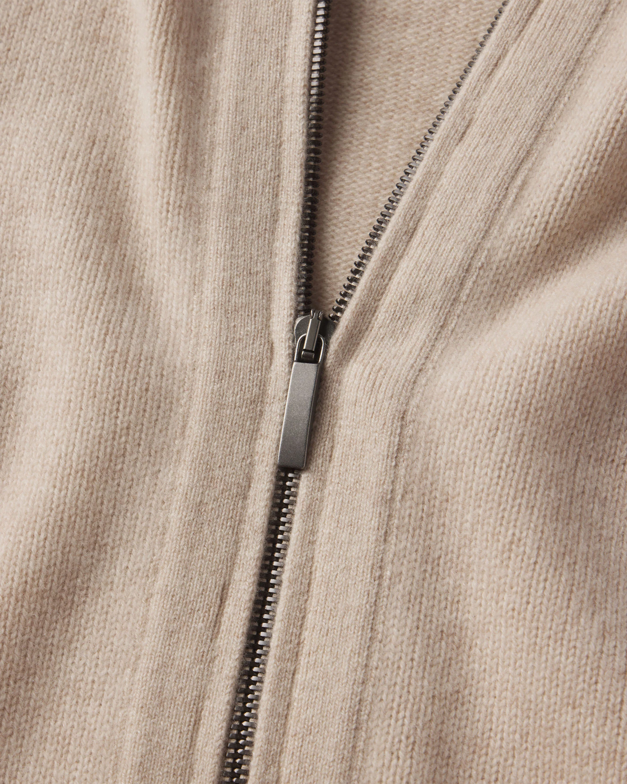 Cashmere Zip Up Cardigan - Image 8